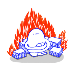 Navy blue busy boyy – LINE stickers | LINE STORE