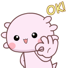 Cute chubby axolotl 7 : Animated