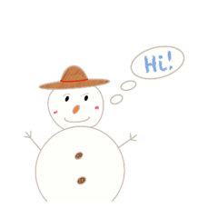 可愛的小雪人
