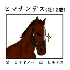 Horse and announcer Sticker