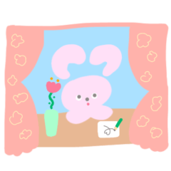mimi rabbit and small octopus