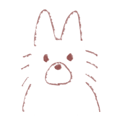 Fluffy White Dog Sticker