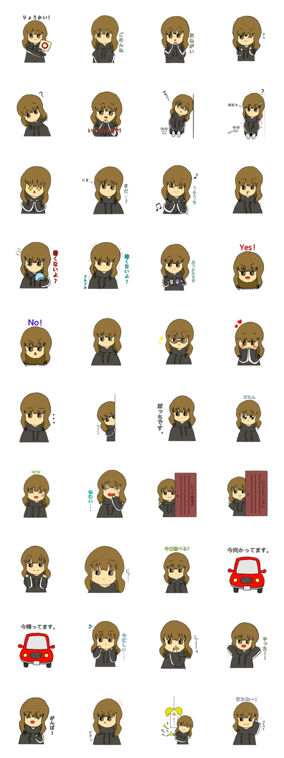 顔に出やすい子 Lineクリエイターズスタンプ Stamplist 顔に出やすい子 Lineクリエイターズスタンプ Stamplist