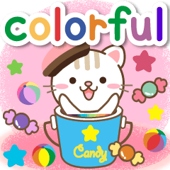 Become healthy colorful sticker english