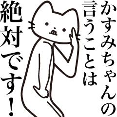 Kasumi-chan [Send] Beard Cat Sticker