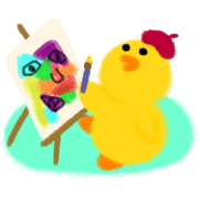 SALLY crayon sticker