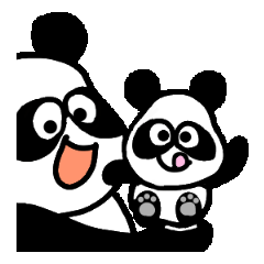 Colorful panda kids 4