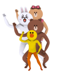 It's slippery!! BROWN & FRIENDS