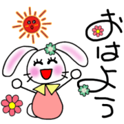 greetings stickers / 4 characters