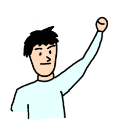 Positive man sticker