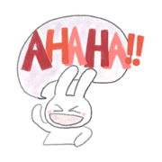 talking white rabbit