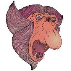Proboscis monkey shout