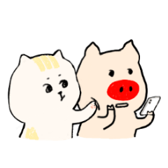 Pig bubu and Cat bibi 2