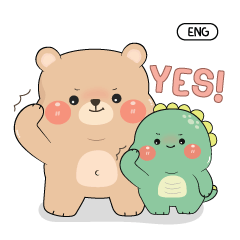 Gotchi Dino & BonBon Bear (ENG)