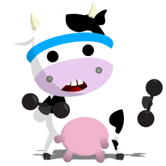 Tee-Tee the Aerobic Cow