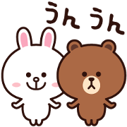 Animation sticker of BROWN&CONY.