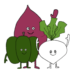 Vegetable friends Sticker (autumn ver.)