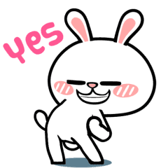 HyperRabbit : Oh Yes !! – LINE貼圖| LINE STORE