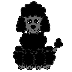 Daylife with Poodle(black)