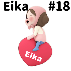Pink Towel #18 [eika_eul] Name Sticker