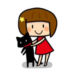 girl and cats