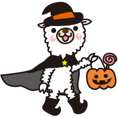 Alpaca's Halloween Party Sticker!