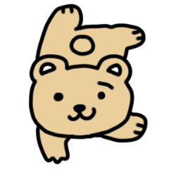 The loose cute mascot sticker