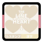 ((THE LINE HEART 1 [1/4][WHITE][K]))