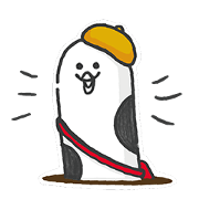 Happy garden eel sticker JAPANESE