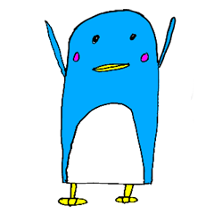 A picture of a Penguin drawn by my son