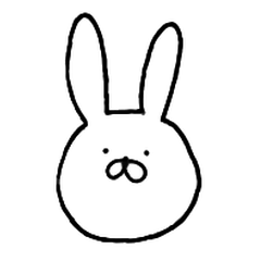 Rabbit's feelings Sticker