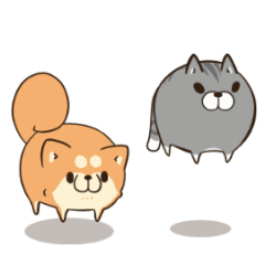 Moving Plump dog & Plump cat