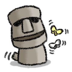 A Moai with tail "Everyday edit"