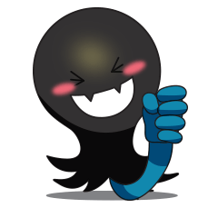 Funny Black Ghost
