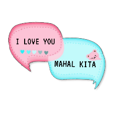 Pink and Blue Bubble Chat (Eng-Tag) | MR