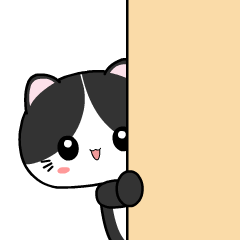 Baby tuxedo cat 6 : Animated