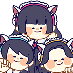 three maid girls