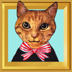 Pop-up stickers of Pets(Tabby cats 3)