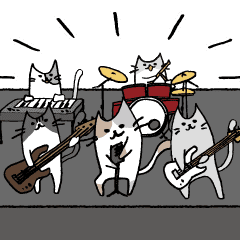 バンドマンのための動くロックねこスタンプ Line スタンプ Line Store バンドマンのための動くロックねこスタンプ Line スタンプ Line Store