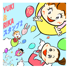 YUKI & RIKA Sticker2