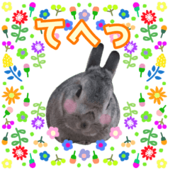 [POPUP sticker] cute Rabbit "usako" ver2