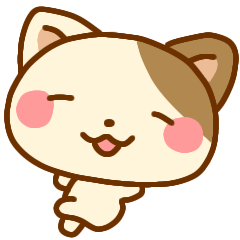 Cute cat stickers minimal