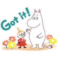 【英文版】Moomin Polite Stickers (Watercolors)
