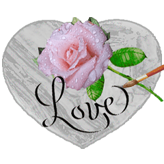Flower with hand writing