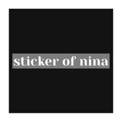 Nina of sticker