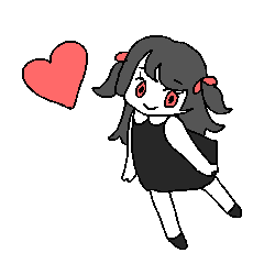 "MENHERA" girl sticker