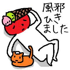 (Japanese)Stickers of Not-feeling-well
