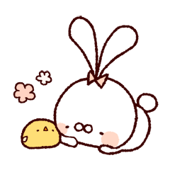 Rice cake Rabbit 1 โ LINE stickers | LINE STORE
