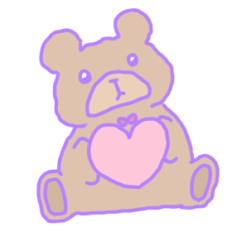 Dreamy bear sticker