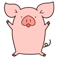 Ham's piglets Sticker